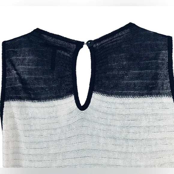 NWOT, Sarah Pacini, Sleeveless Knit Dress, One Size, Black & White - Picture 9 of 13